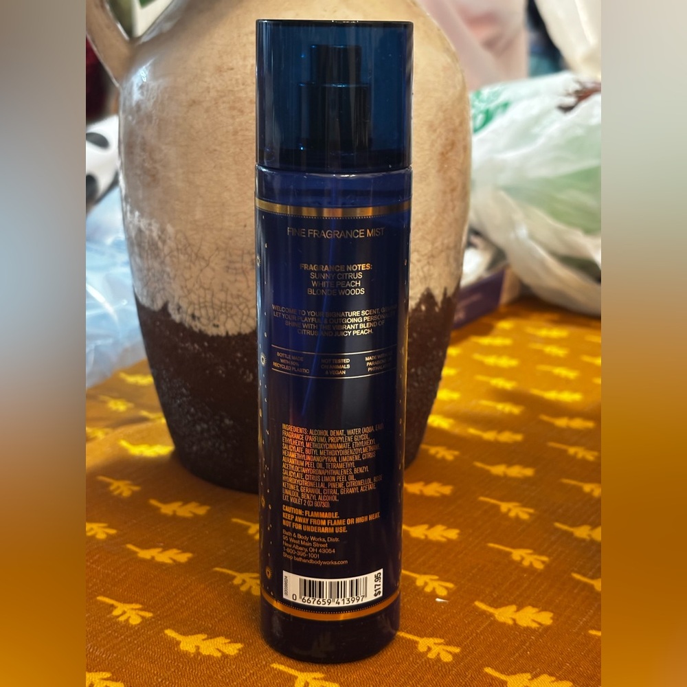 (2025) Bath and Body Works Gemini Blue and Gold Body Mist - Picture 2 of 2